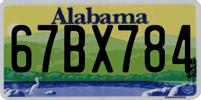 AL license plate 67BX784