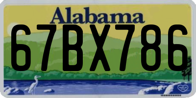 AL license plate 67BX786