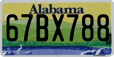 AL license plate 67BX788