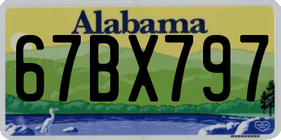 AL license plate 67BX797