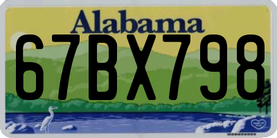 AL license plate 67BX798