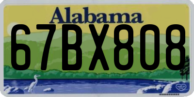 AL license plate 67BX808