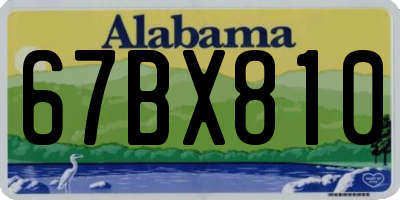 AL license plate 67BX810