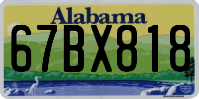 AL license plate 67BX818