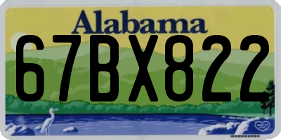 AL license plate 67BX822