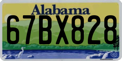AL license plate 67BX828