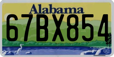 AL license plate 67BX854