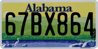 AL license plate 67BX864