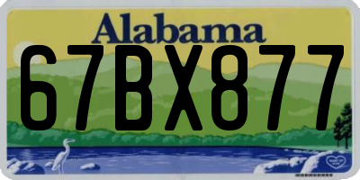 AL license plate 67BX877
