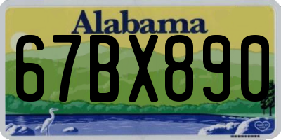 AL license plate 67BX890
