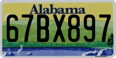 AL license plate 67BX897