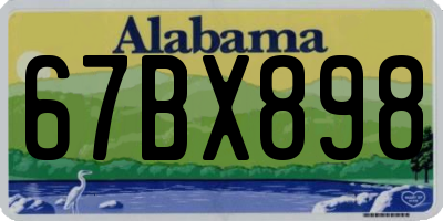 AL license plate 67BX898