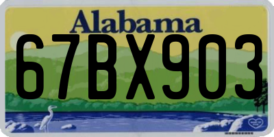 AL license plate 67BX903