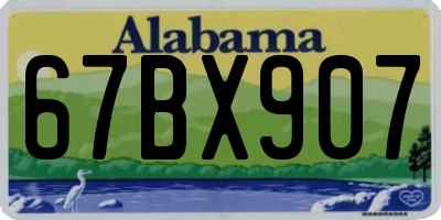AL license plate 67BX907