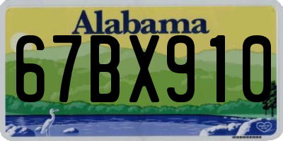 AL license plate 67BX910