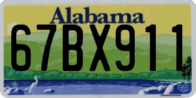AL license plate 67BX911