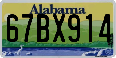AL license plate 67BX914