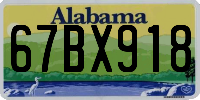 AL license plate 67BX918