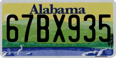 AL license plate 67BX935