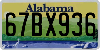 AL license plate 67BX936