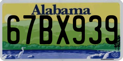 AL license plate 67BX939