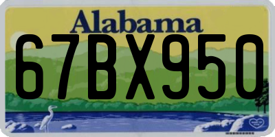 AL license plate 67BX950