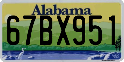 AL license plate 67BX951
