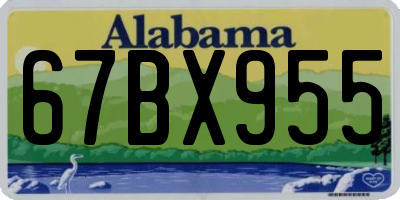 AL license plate 67BX955