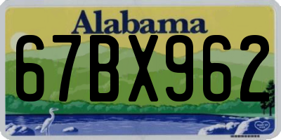 AL license plate 67BX962