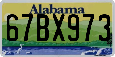 AL license plate 67BX973