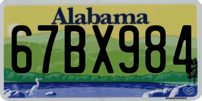 AL license plate 67BX984