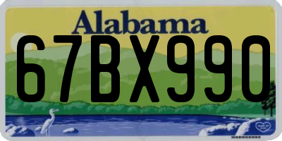 AL license plate 67BX990
