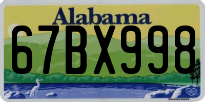 AL license plate 67BX998