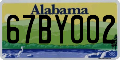 AL license plate 67BY002