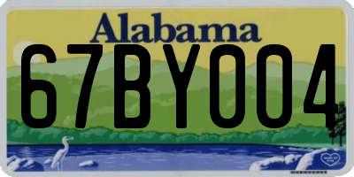 AL license plate 67BY004