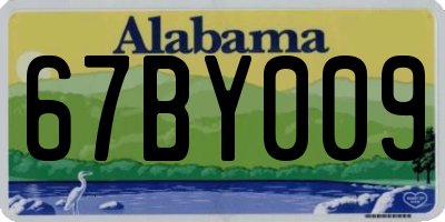 AL license plate 67BY009