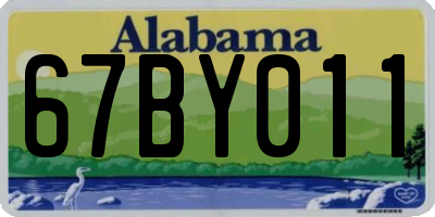 AL license plate 67BY011