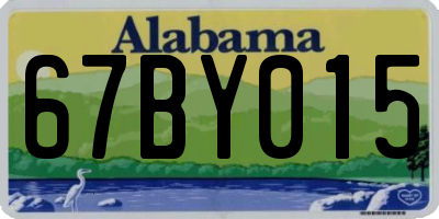 AL license plate 67BY015