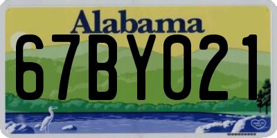 AL license plate 67BY021