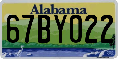 AL license plate 67BY022