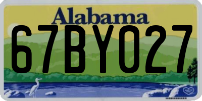 AL license plate 67BY027