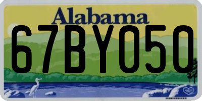 AL license plate 67BY050