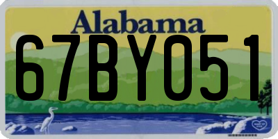 AL license plate 67BY051