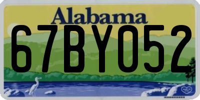 AL license plate 67BY052