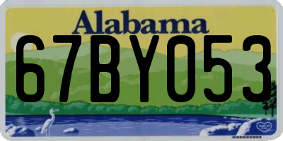 AL license plate 67BY053