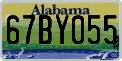AL license plate 67BY055