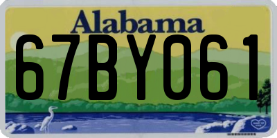 AL license plate 67BY061