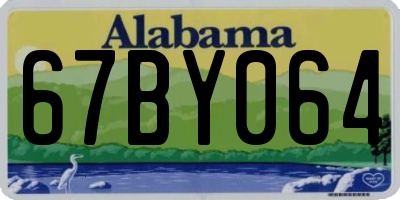 AL license plate 67BY064