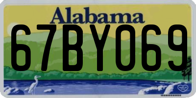 AL license plate 67BY069