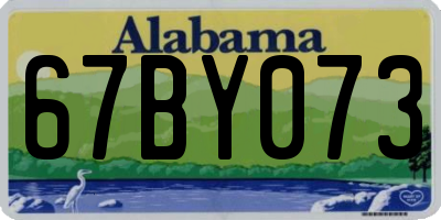 AL license plate 67BY073